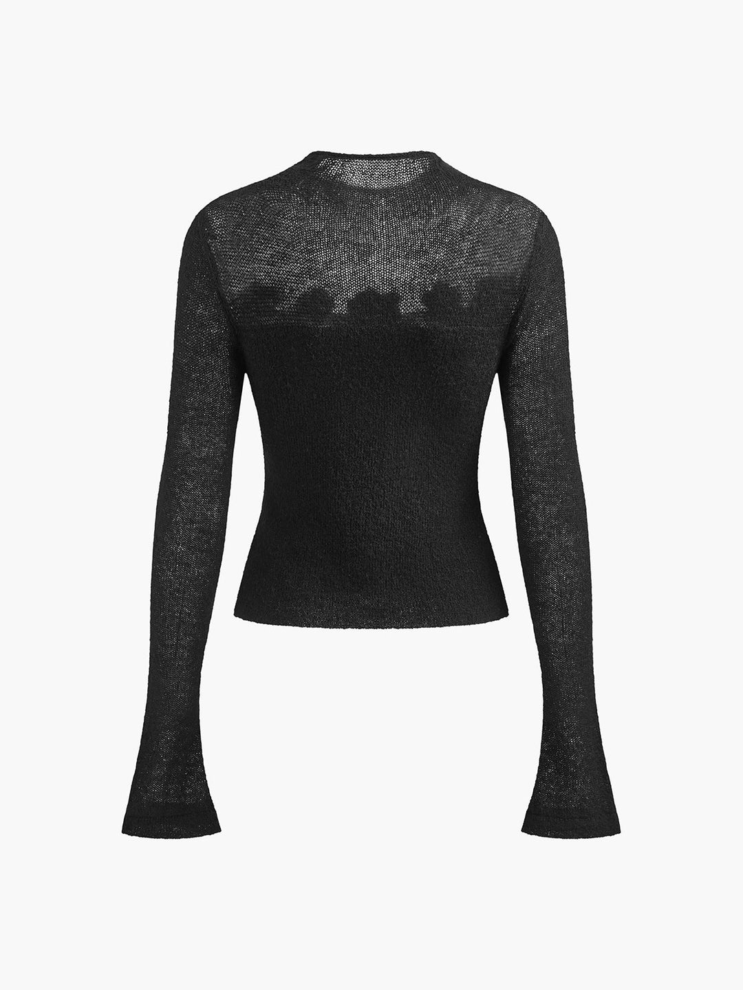 Maglia Donna Tessuto Leggero Dettagli Floreali 3D