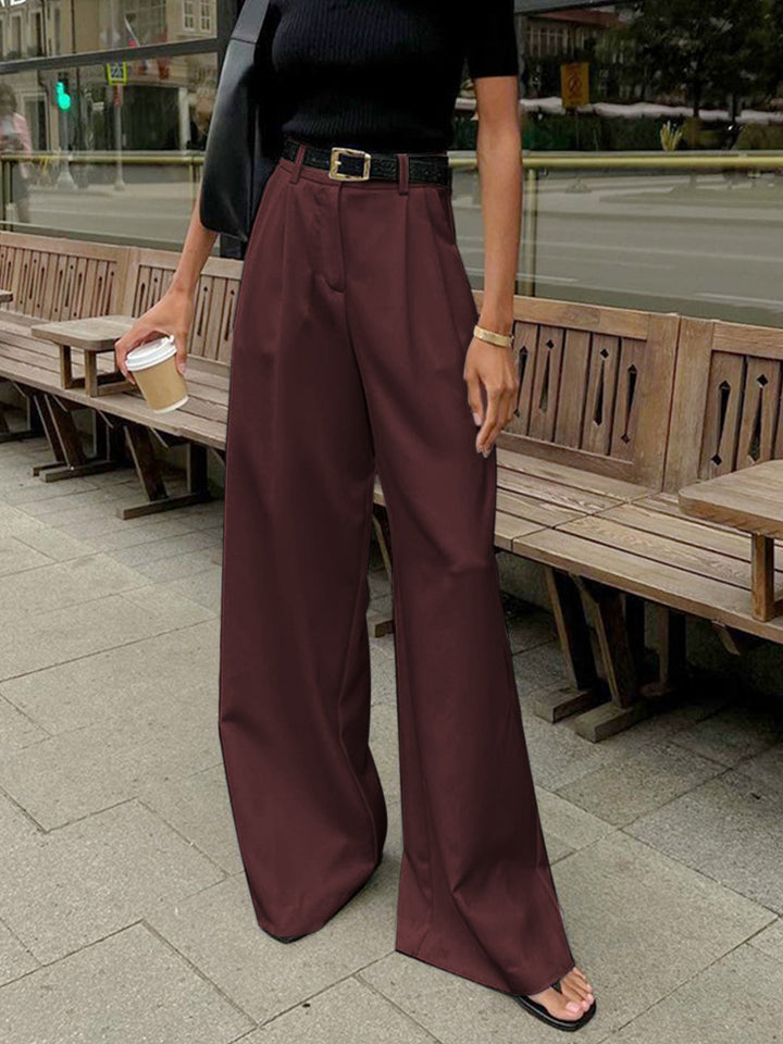 Pantaloni Palazzo Donna Vita Alta Ampia