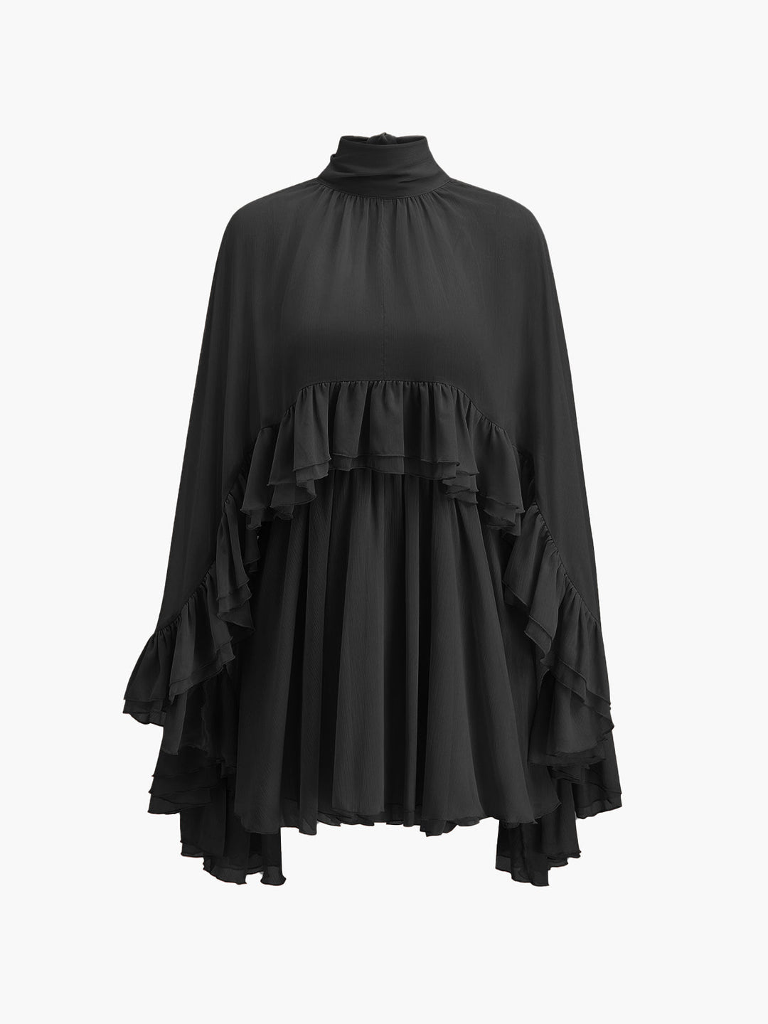 Abito Donna in Chiffon con Mantella Elegante