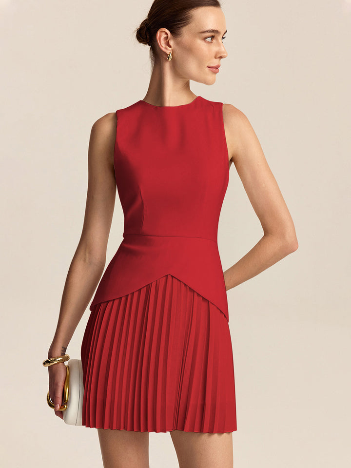 Abito Cerimonia Mini Donna Elegante Svasato