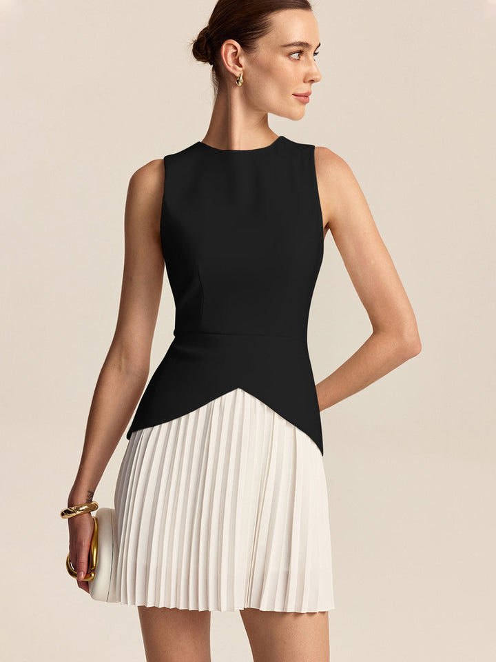 Abito Cerimonia Mini Donna Elegante Svasato
