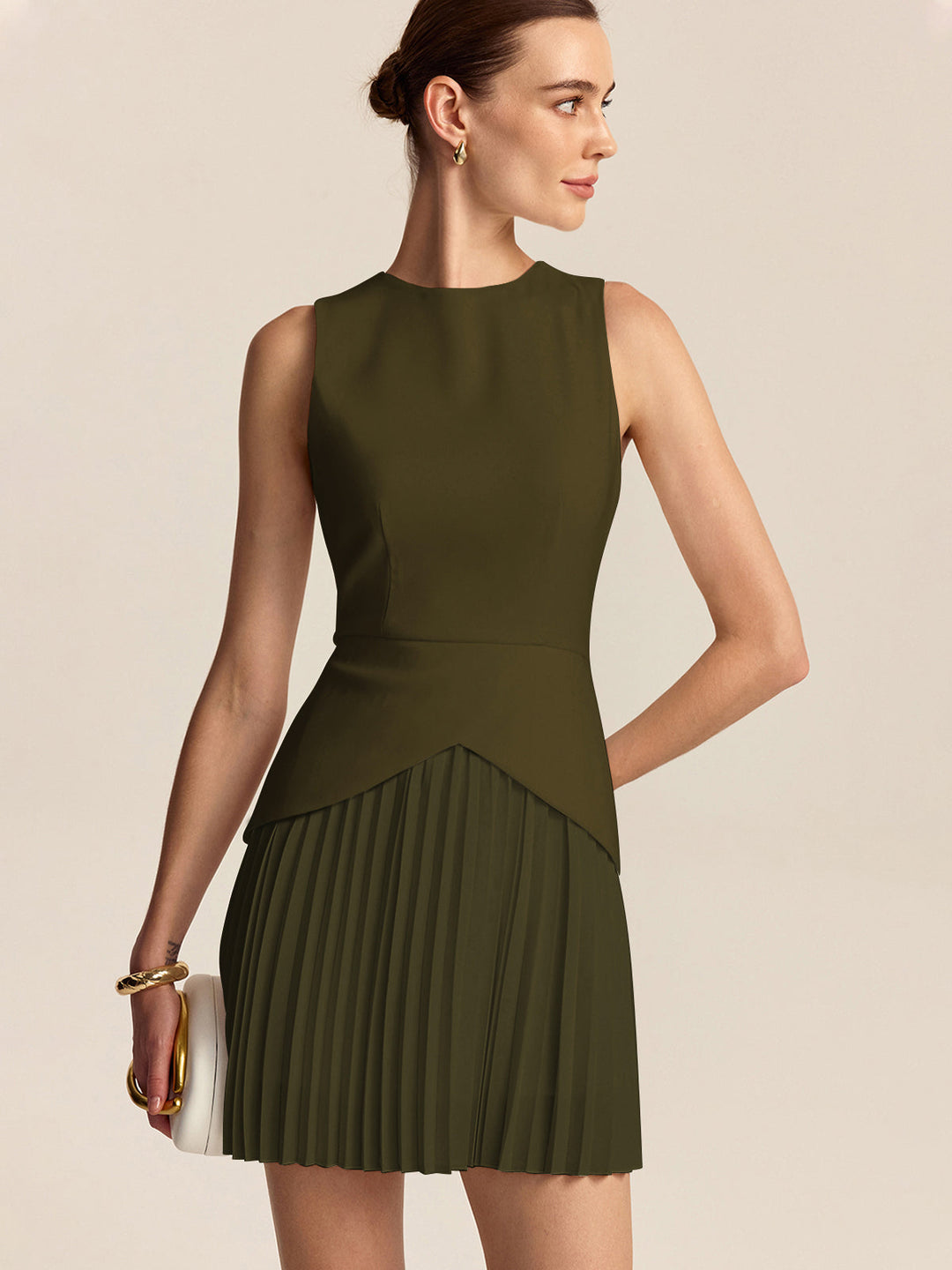 Abito Cerimonia Mini Donna Elegante Svasato