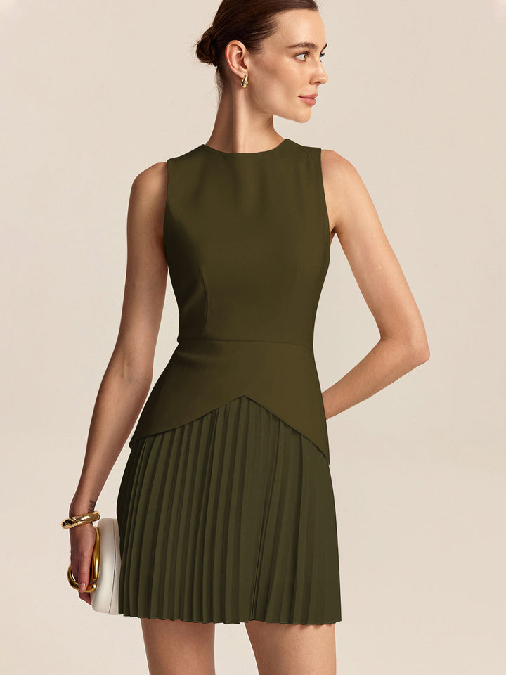 Abito Cerimonia Mini Donna Elegante Svasato