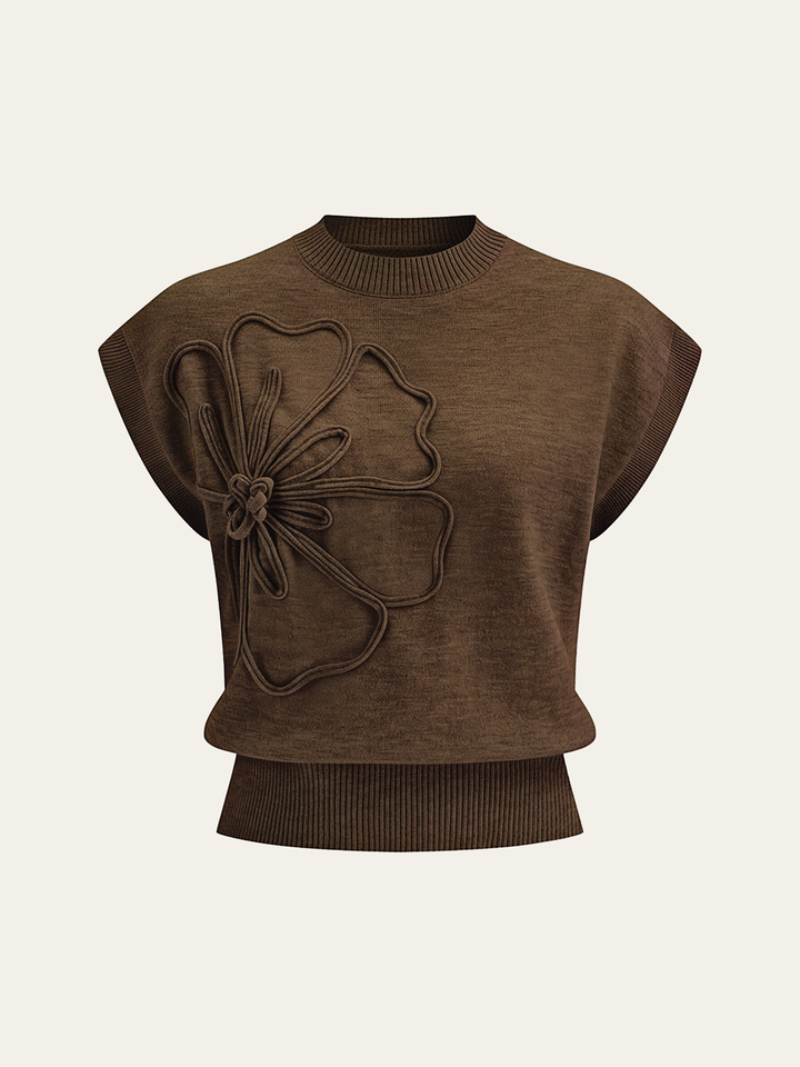 T-shirt Donna Cotone Stampa Floreale Vestibilità Casual