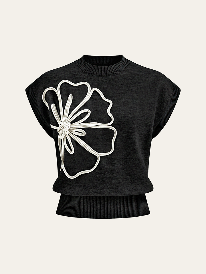 T-shirt Donna Cotone Stampa Floreale Vestibilità Casual