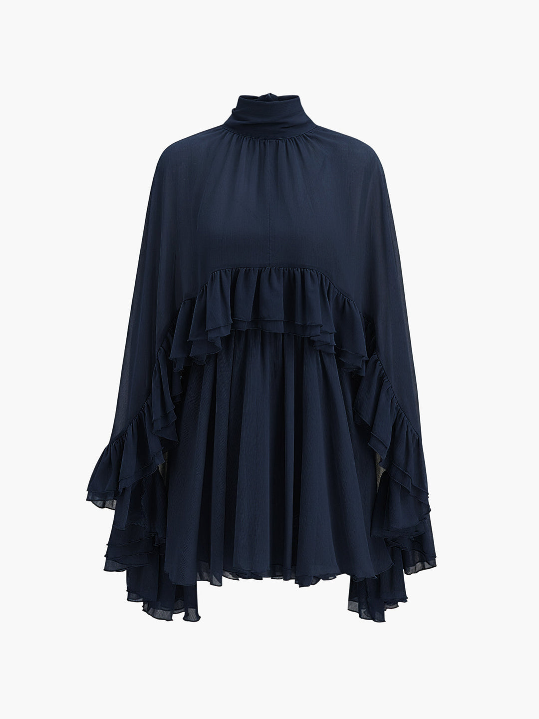 Abito Donna in Chiffon con Mantella Elegante