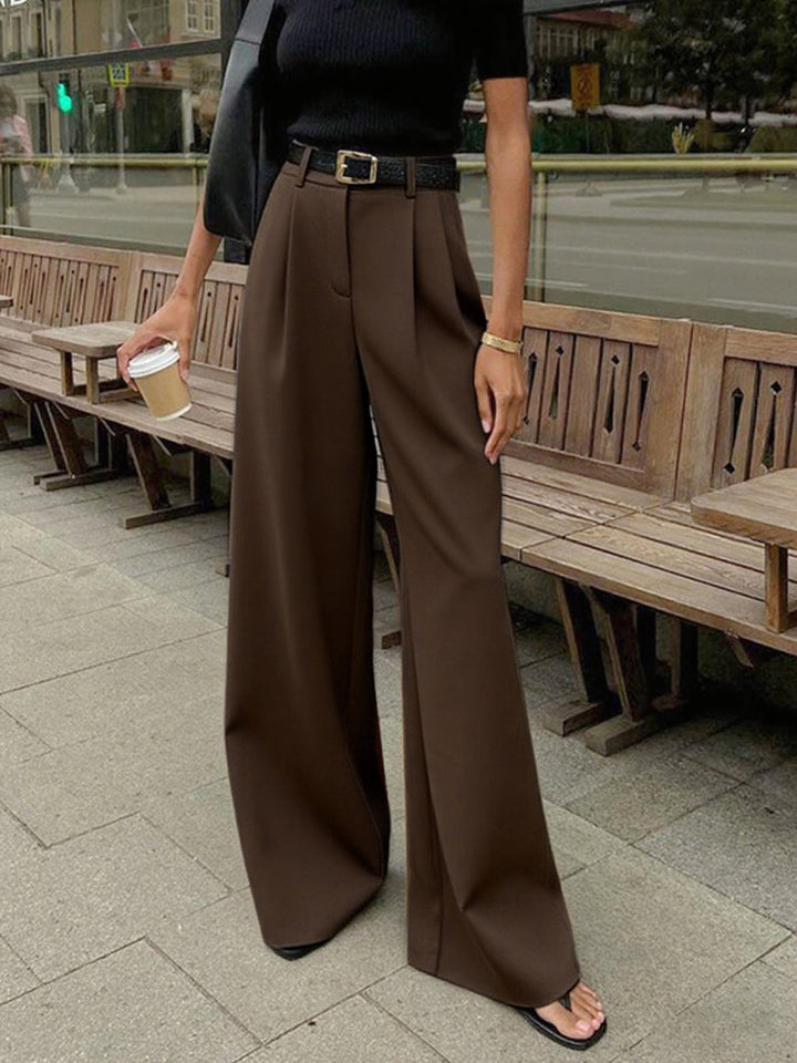 Pantaloni Palazzo Donna Vita Alta Ampia