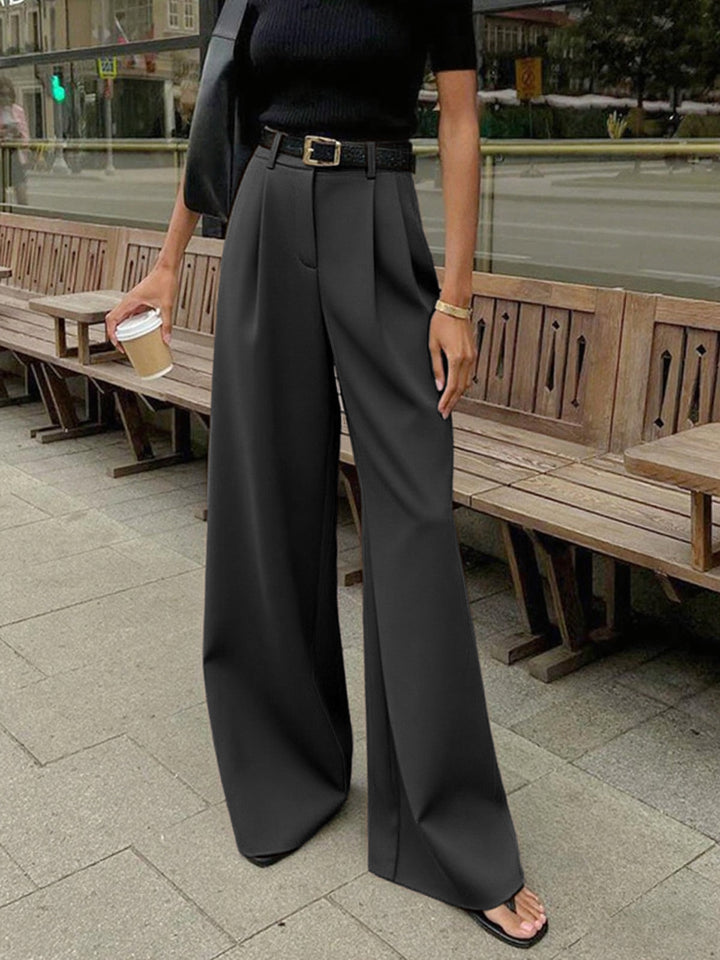 Pantaloni Palazzo Donna Vita Alta Ampia