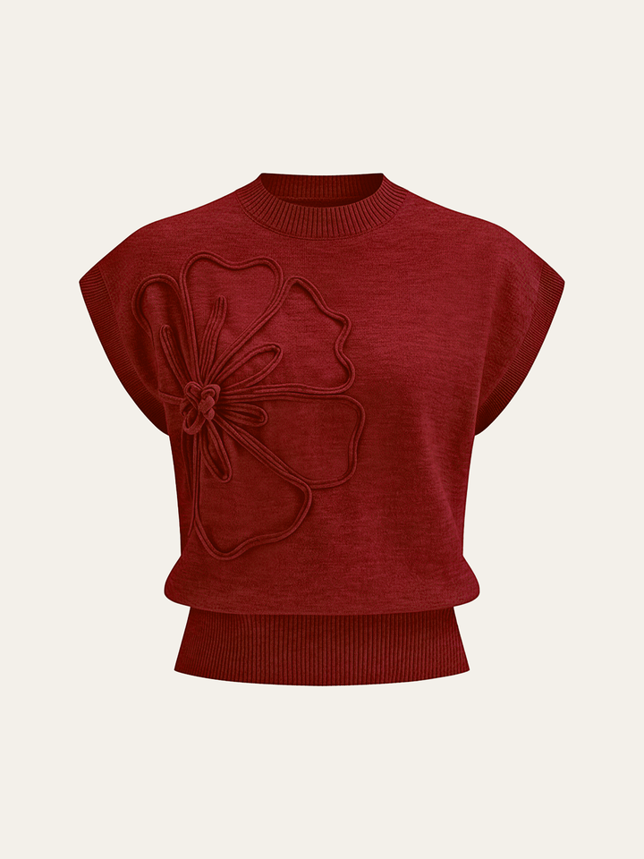T-shirt Donna Cotone Stampa Floreale Vestibilità Casual