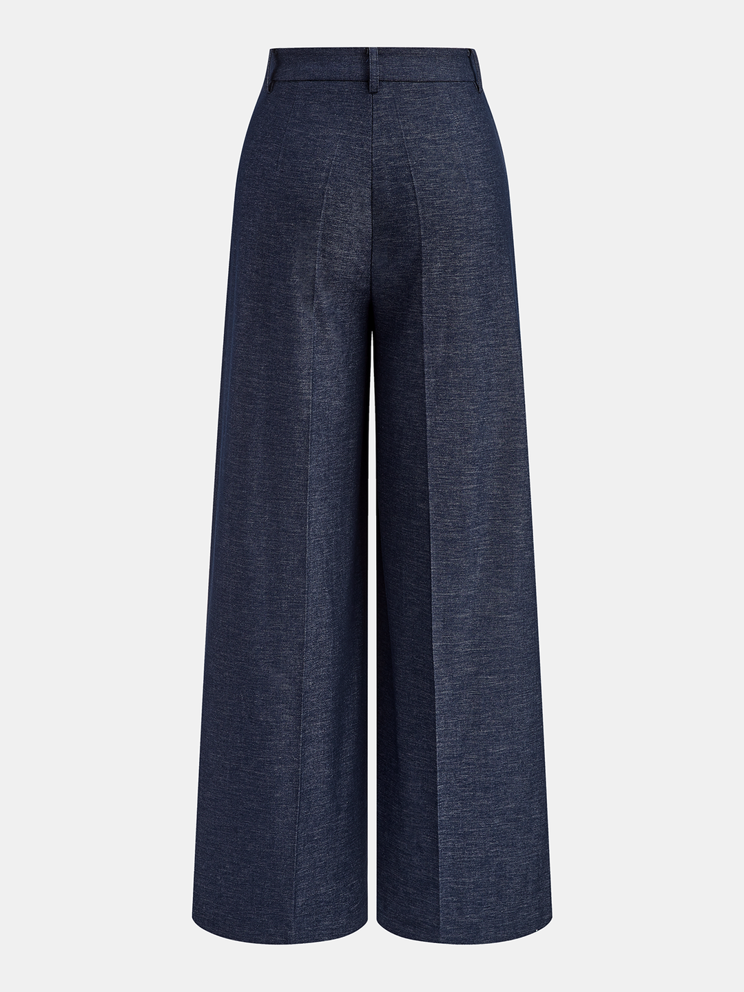 Pantaloni Donna Eleganti Tessuto Leggero Gamba Larga