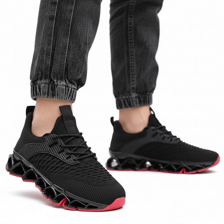 Sneakers Uomo con Rialzo Interno Suola Strutturata Comfort