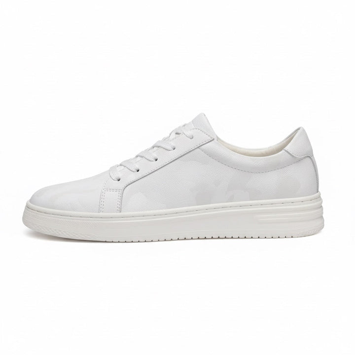 Sneakers Uomo con Rialzo Interno e Texture Morbida Comfort