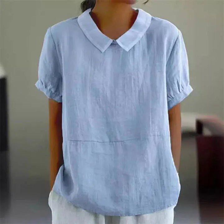 BELLA | Luxurious Cotton Linen Blouse for Ultimate Comfort - Lizabella Fashion -  -  - BELLA | Luxurious Cotton Linen Blouse for Ultimate Comfort - Lizabella Fashion - #tag1# - #tag2#