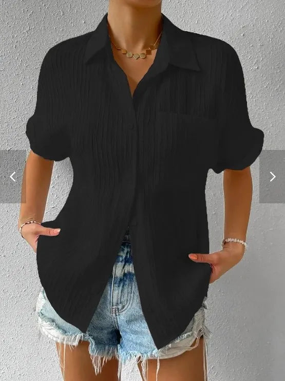 Camicetta Donna Manica Corta Classica Vestibilità Regular