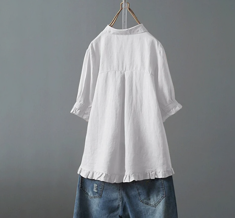 Camicia Donna in Cotone Elegante Vestibilità Confortevole