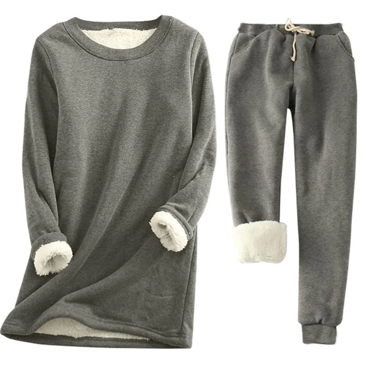 Completo Termico Donna Due Pezzi Tessuto Caldo Elasticizzato - Vesarelli