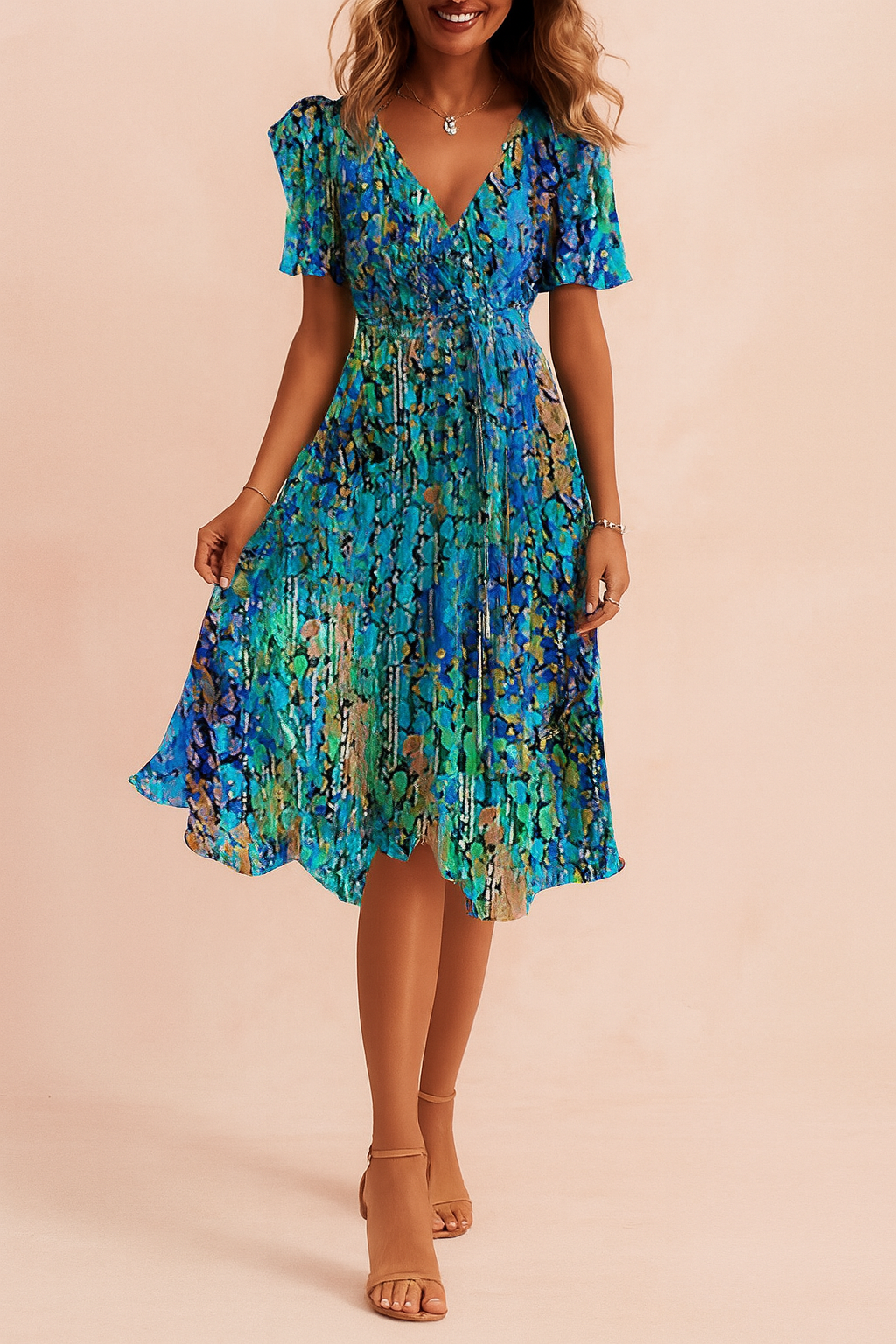Abito Midi Donna Vestibilità Regolare - Vesarelli