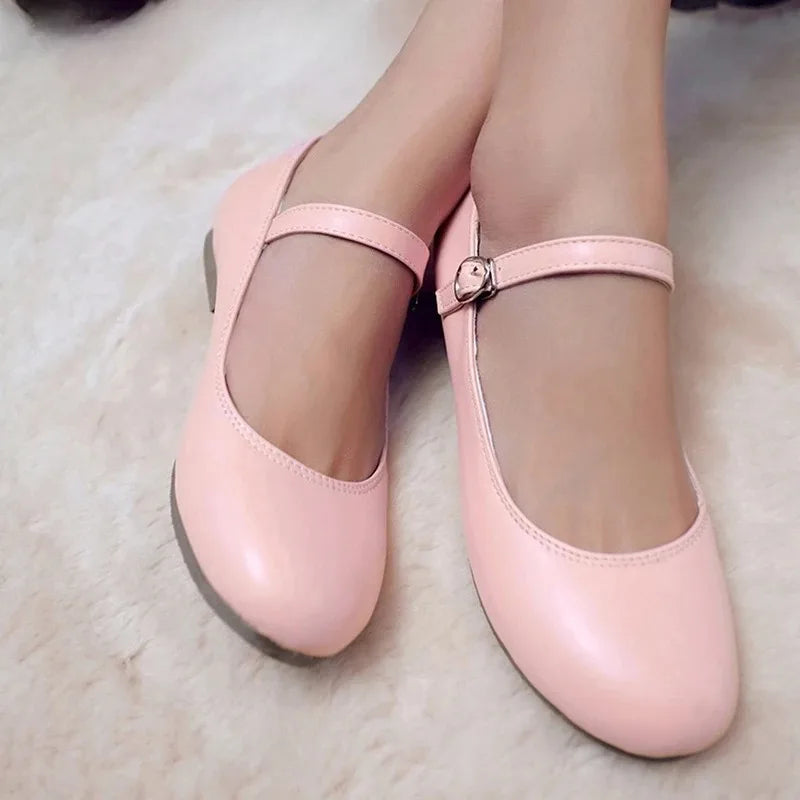 Ballerine comode da donna nere, casual, sintetiche 1