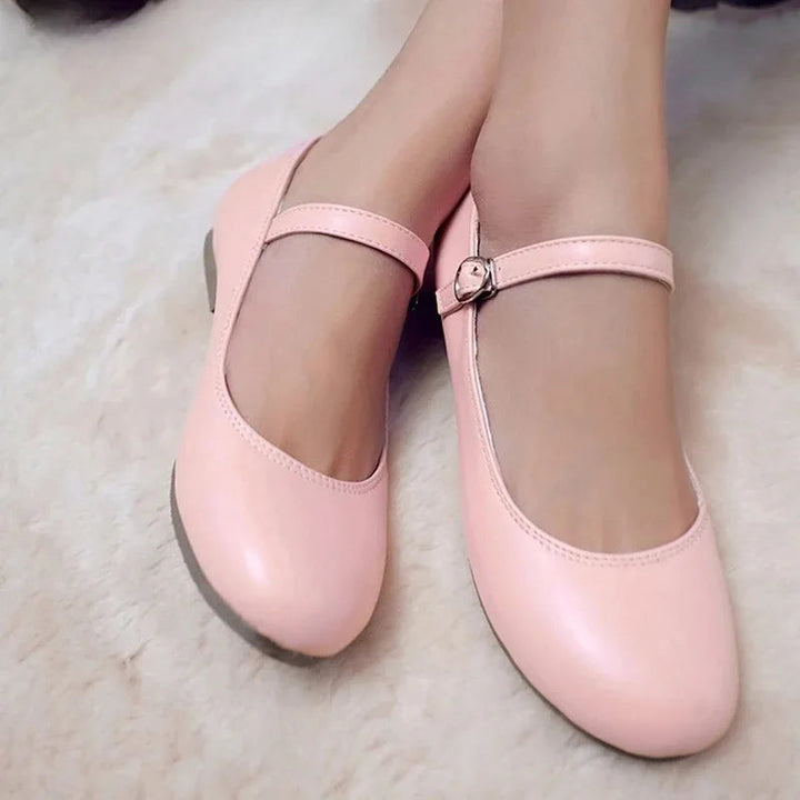 Ballerine comode da donna nere, casual, sintetiche 1