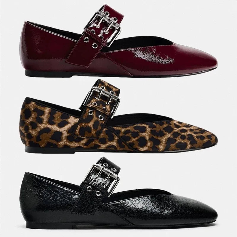 Ballerine da donna con punta a punta, comode e sintetiche, per un look elegante ogni giorno 5