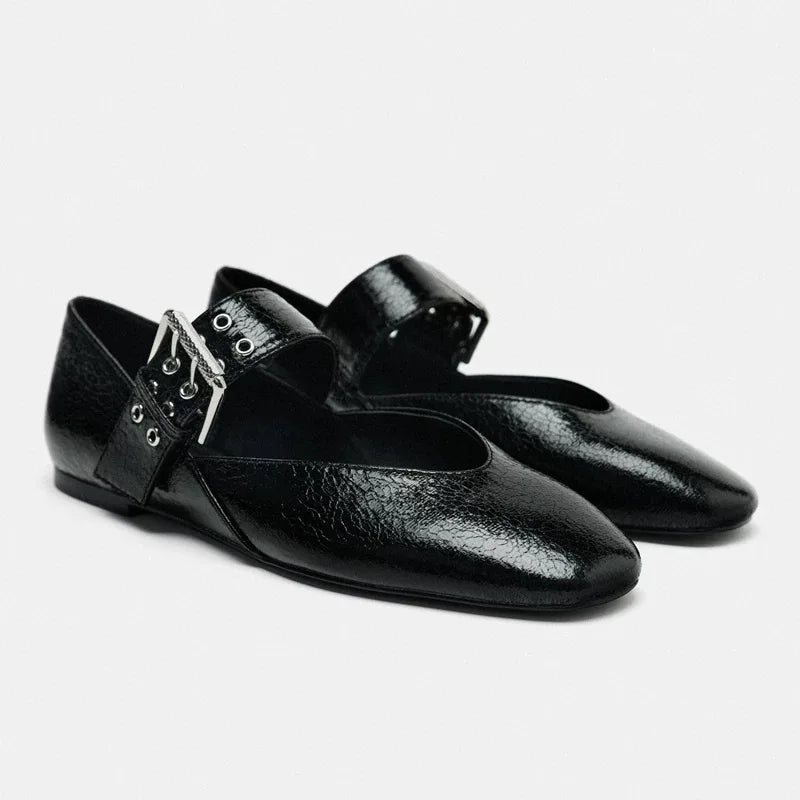 Ballerine da donna con punta a punta, comode e sintetiche, per un look elegante ogni giorno 7