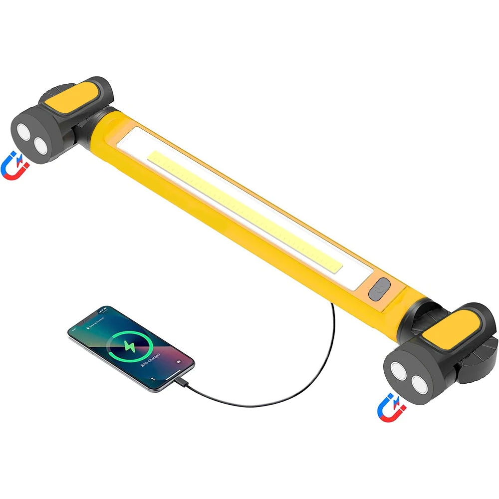 Lampada da Lavoro LED Magnetica Ricaricabile Portatile Unisex - Vesarelli