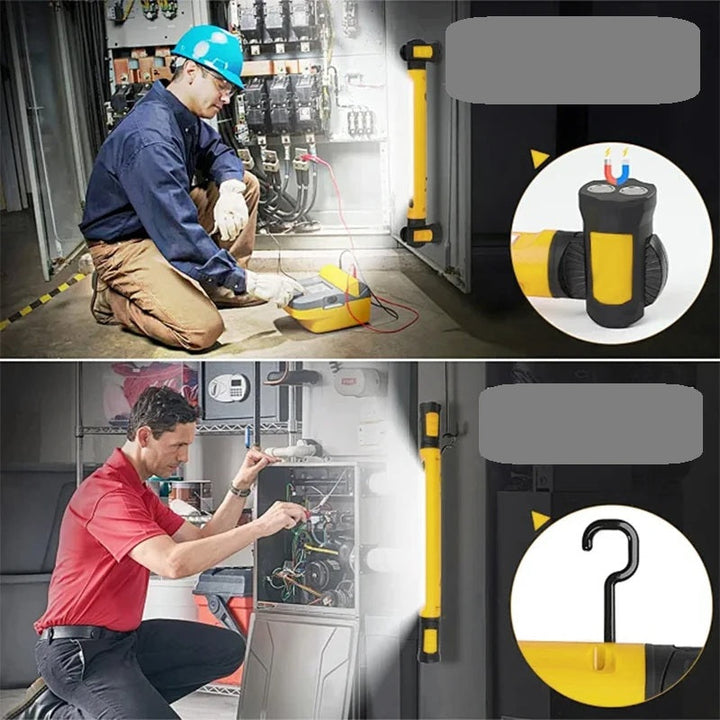 Barra luminosa da lavoro a LED magnetica – Lampada ricaricabile da 5200 mAh per riparazioni auto, illuminazione sottocofano e illuminazione di emergenza esterna 4