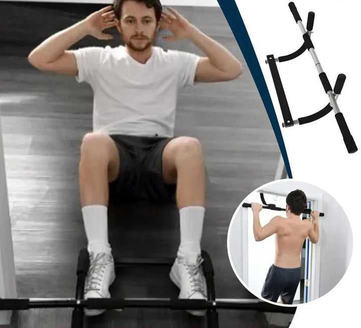 Barra per trazioni da porta per palestra domestica – Allenatore per il corpo da interno per il fitness di tutto il corpo, barra facile da appendere con impugnature in schiuma e design robusto 5