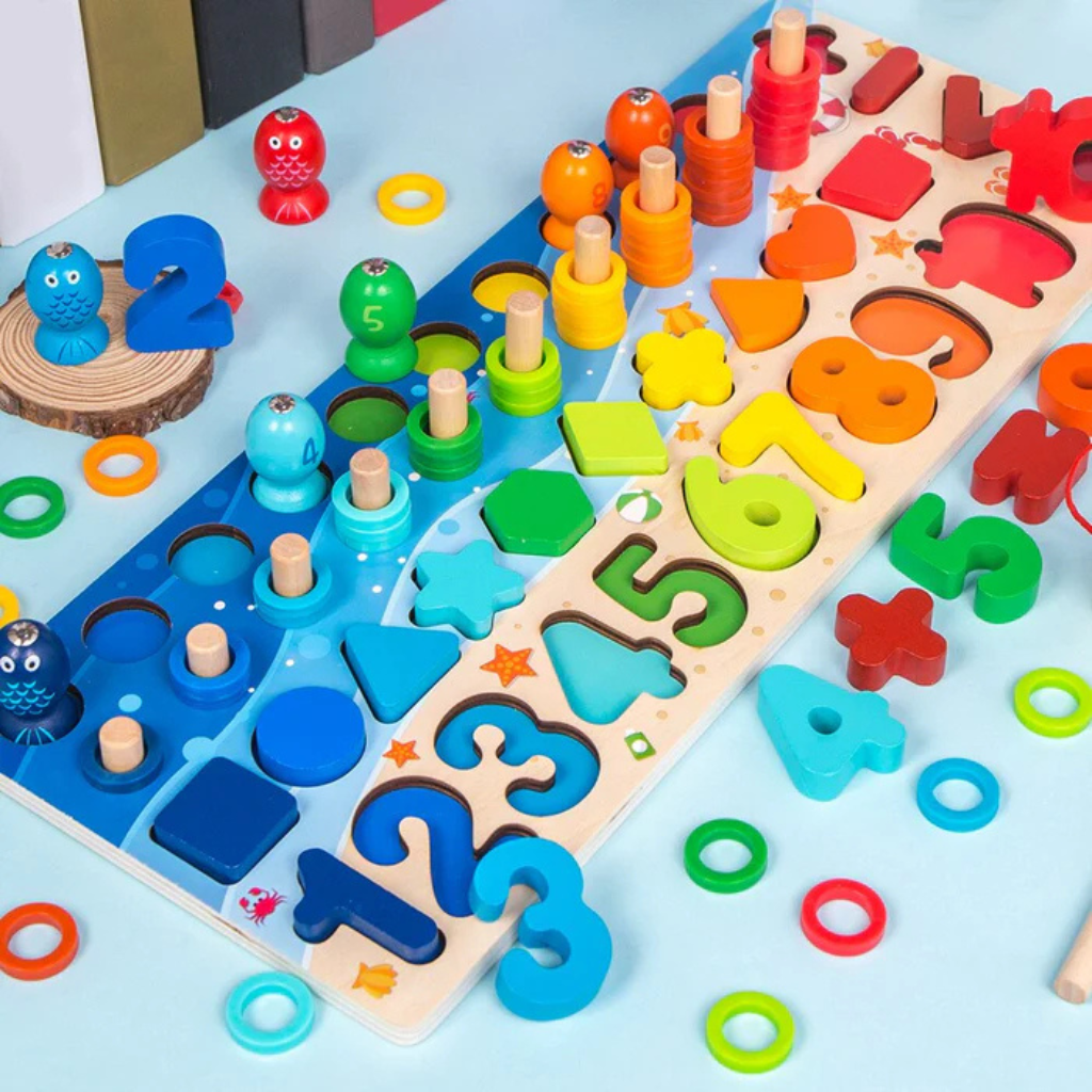 Giocattolo Educativo Montessori Legno Interattivo Bambini - Vesarelli
