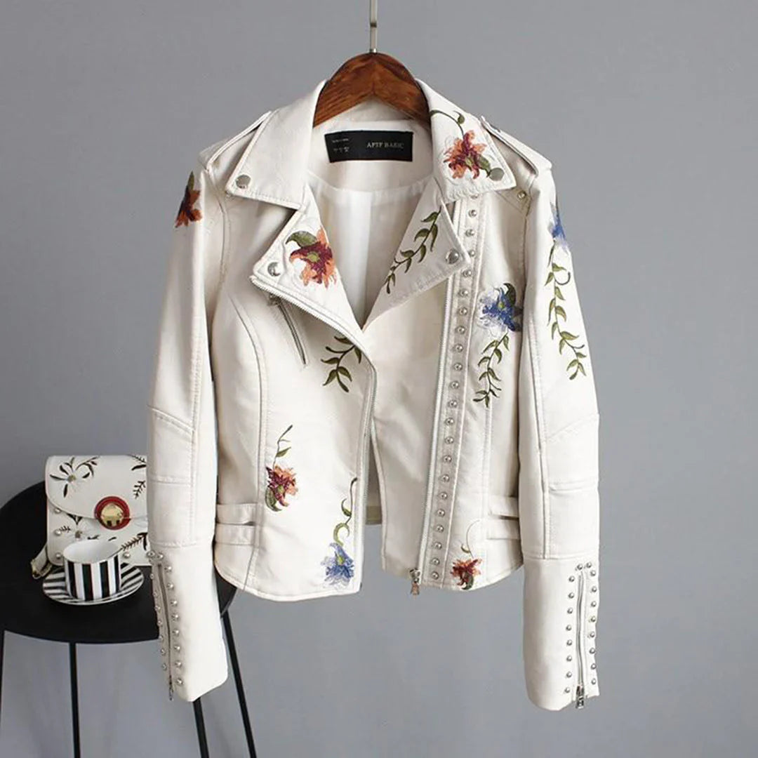 Giacca Donna in Pelle Calda e Elegante Taglio Classico - Vesarelli