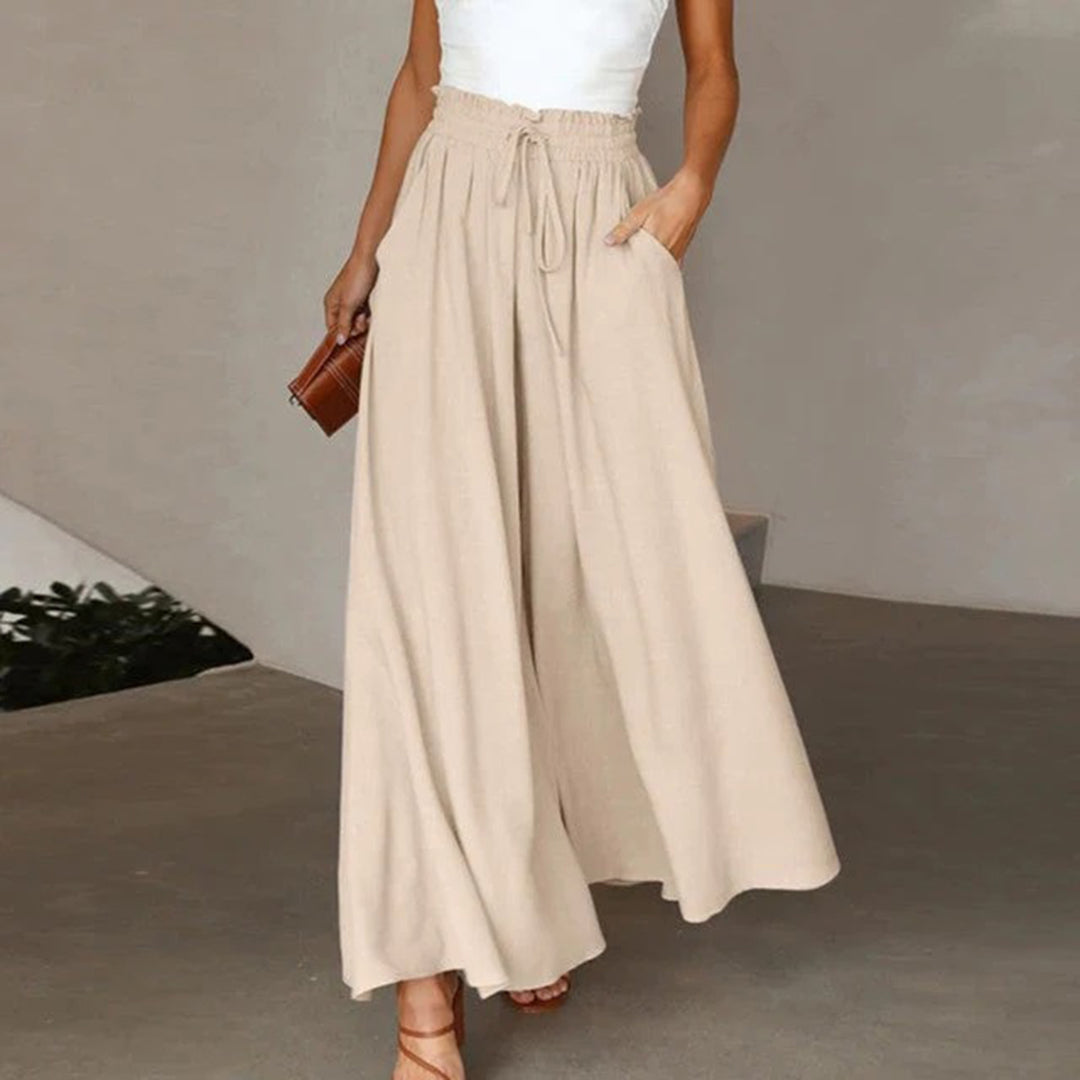 Pantaloni Palazzo Donna Eleganti Taglio Largo