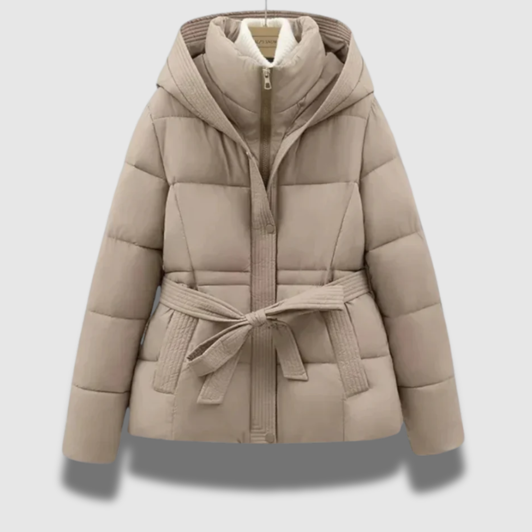 Giacca Donna Corta Imbottita con Cintura e Stile Sbuffo - Vesarelli