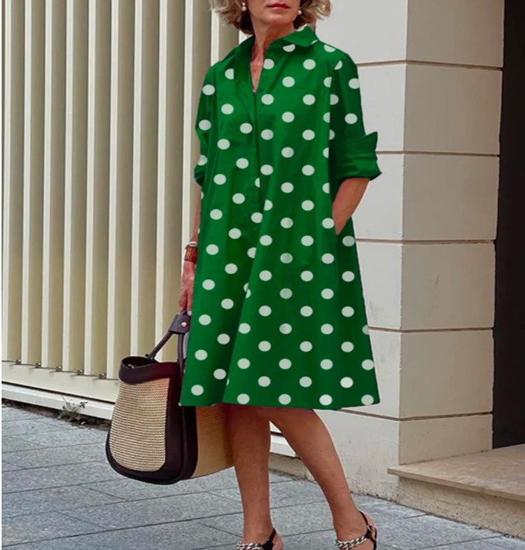 Abito Midi Donna Cotone Lino Vestibilità Comoda Casual