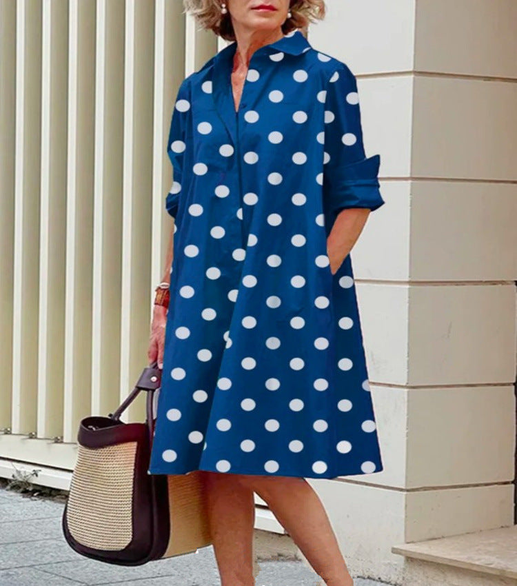 Abito Midi Donna Cotone Lino Vestibilità Comoda Casual