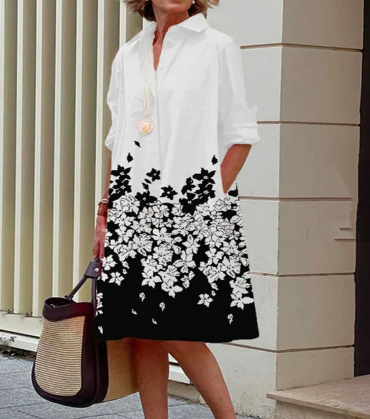 Abito Midi Donna Cotone Lino Vestibilità Comoda Casual