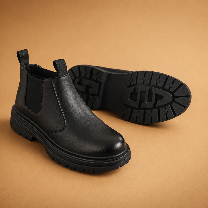Stivaletti Chelsea Uomo Platform Suola Chunky