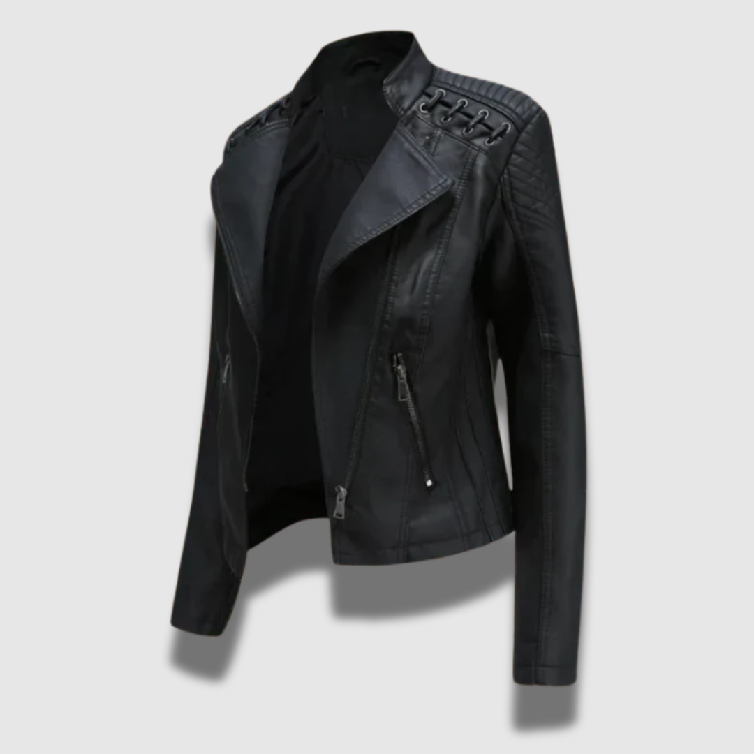 Giacca Donna in Pelle Slim Fit - Vesarelli