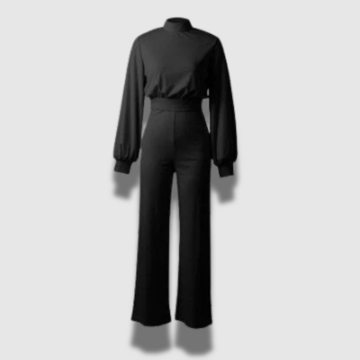 Tuta Donna con Colletto in Piedi Design Elegante Slim