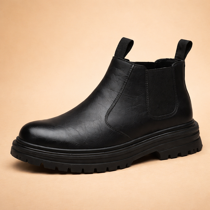 Stivaletti Chelsea Uomo Pelle Slip-On Minimalisti