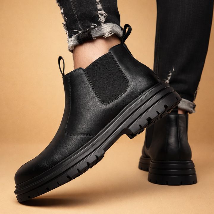 Stivaletti Chelsea Uomo Platform Suola Chunky