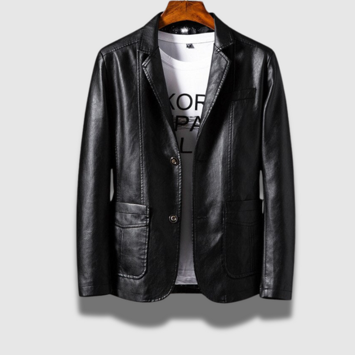 Giacca Uomo Moto in Vera Pelle Stile Moderno - Vesarelli
