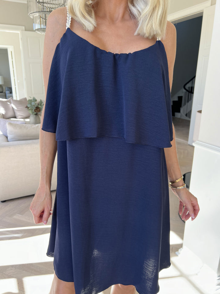 Abito Midi Donna Leggero Spalline Sottili Vestibilità Comoda