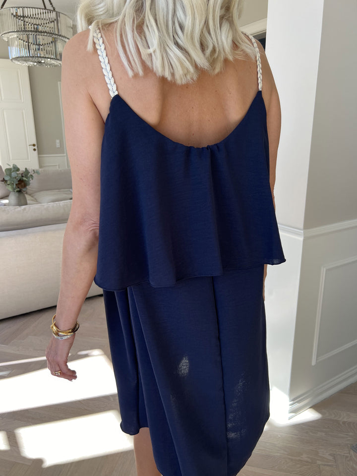 Abito Midi Donna Leggero Spalline Sottili Vestibilità Comoda