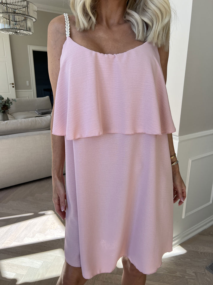 Abito Midi Donna Leggero Spalline Sottili Vestibilità Comoda