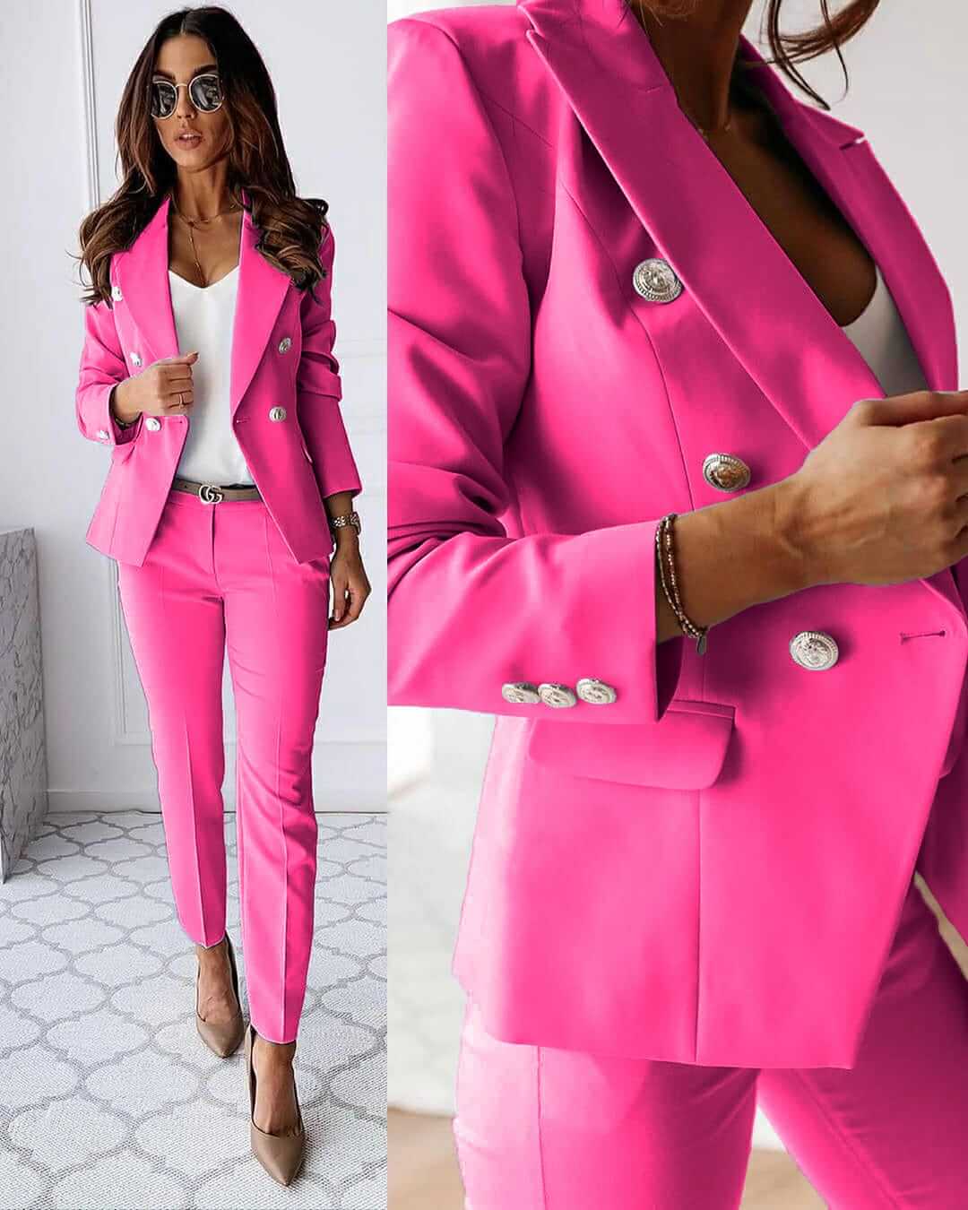Blazer Donna Taglio Classico Tessuto Leggero Elegante - Vesarelli