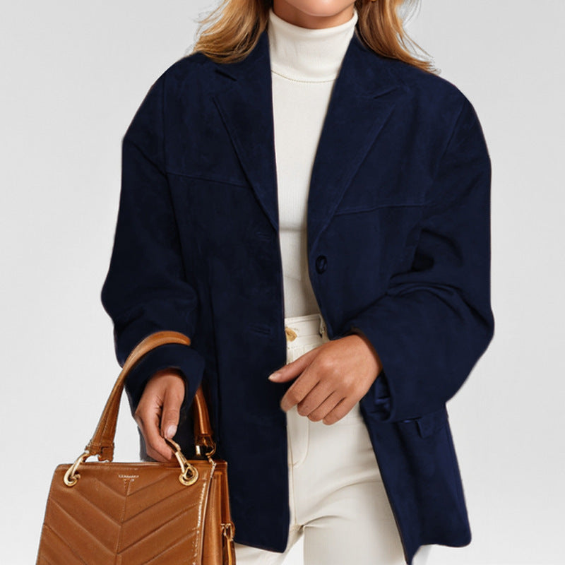 Blazer Donna in Pelle | Taglio Aderente & Chiusura a Bottoni