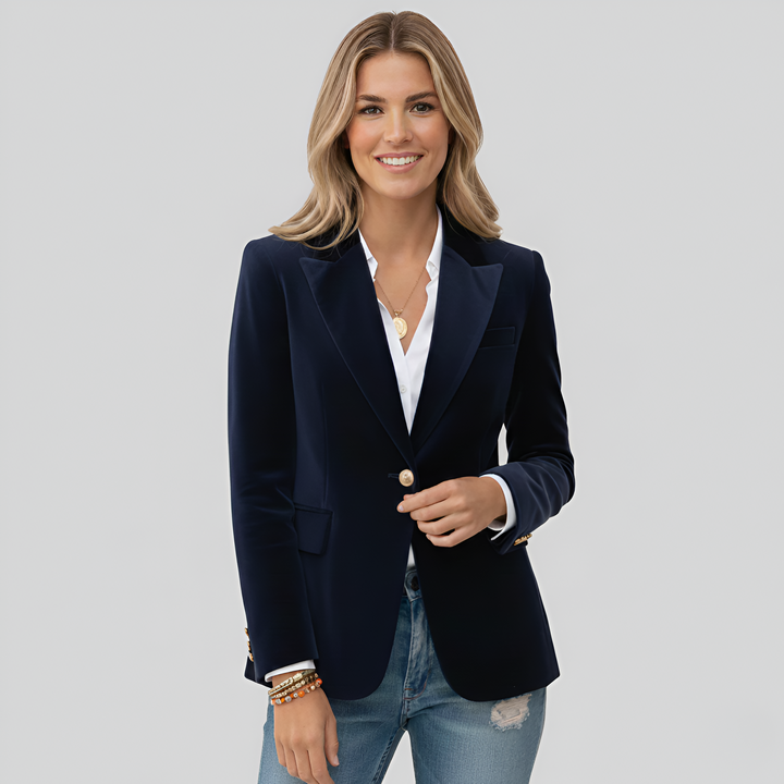 Blazer donna elegante a un bottone | Linea sartoriale & Vita definita