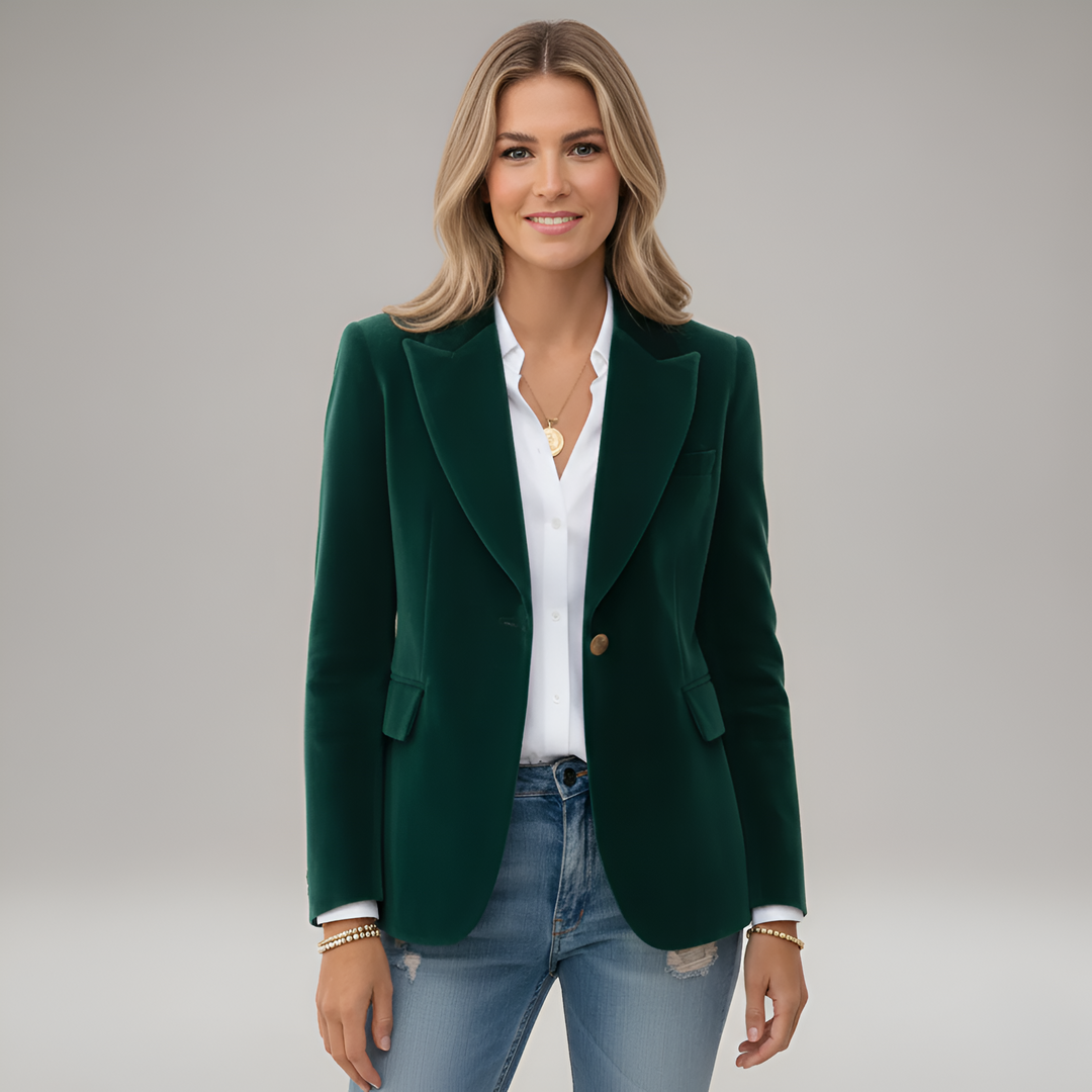 Blazer donna elegante a un bottone | Linea sartoriale & Vita definita