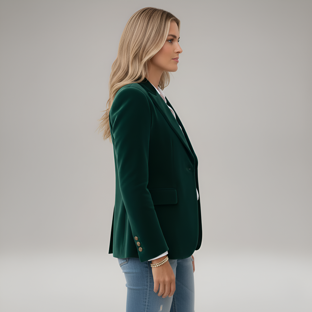 Blazer donna elegante a un bottone | Linea sartoriale & Vita definita