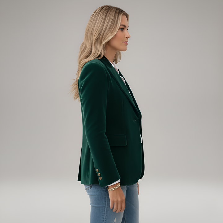 Blazer donna elegante a un bottone | Linea sartoriale & Vita definita